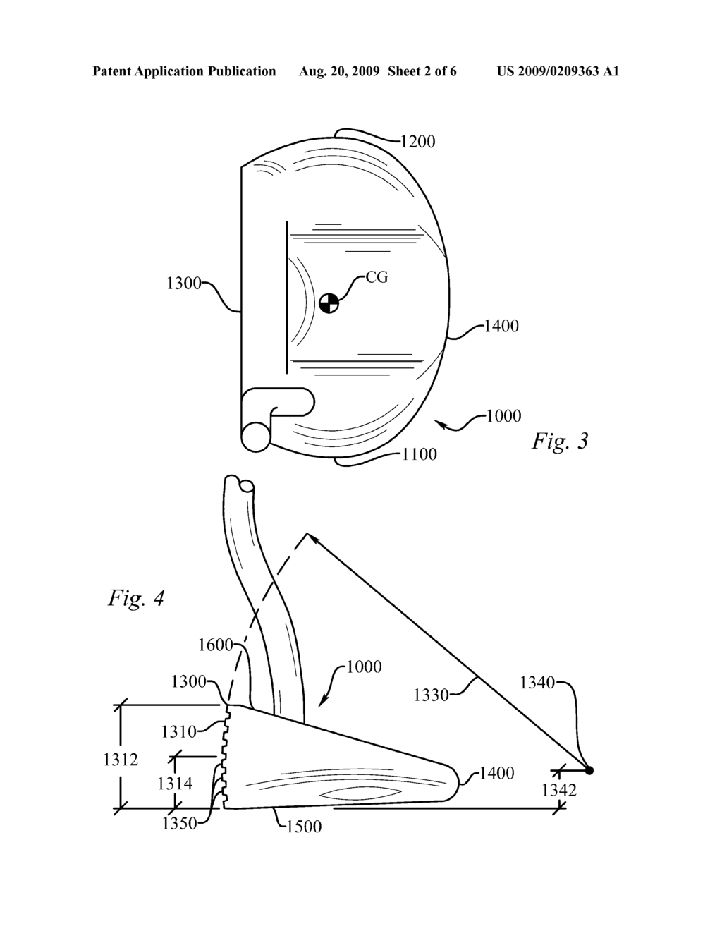 VERTICALLY CURVED FACE PUTTER WITH MULTIPLE HORIZONTAL CONTACT FACETS - diagram, schematic, and image 03