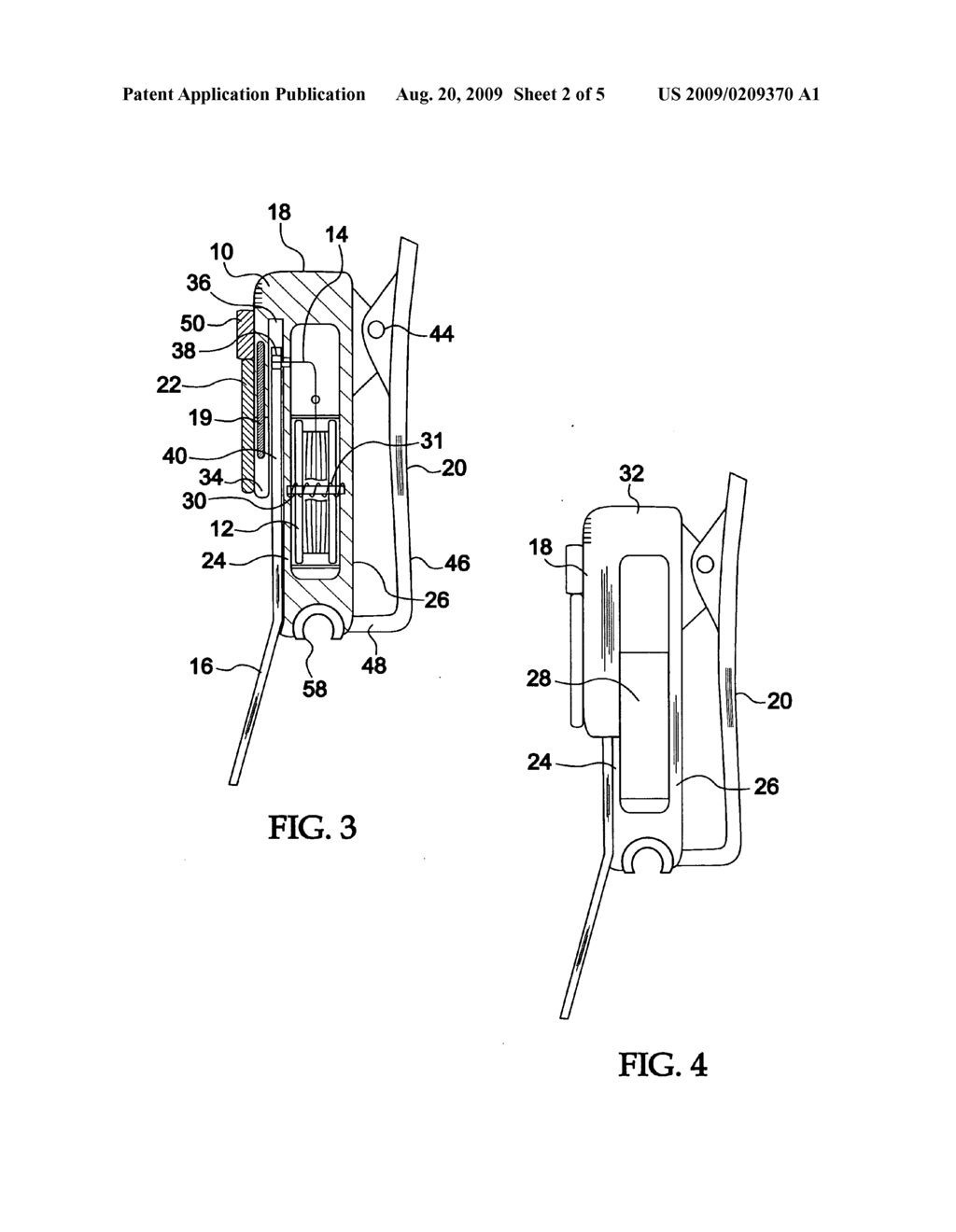 Golf accessory holder - diagram, schematic, and image 03