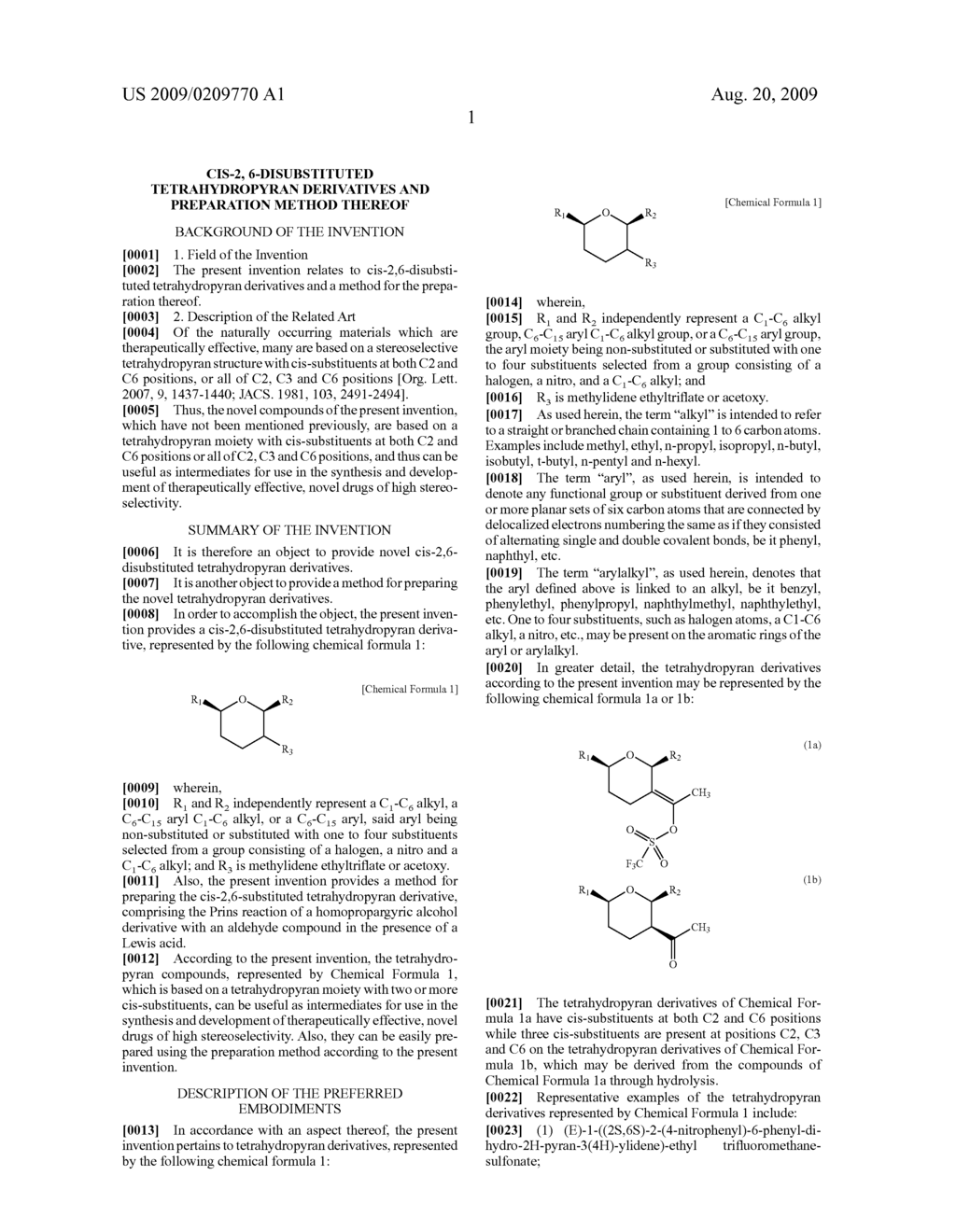 CIS-2, 6-DISUBSTITUTED TETRAHYDROPYRAN DERIVATIVES AND PREPARATION METHOD THEREOF - diagram, schematic, and image 02