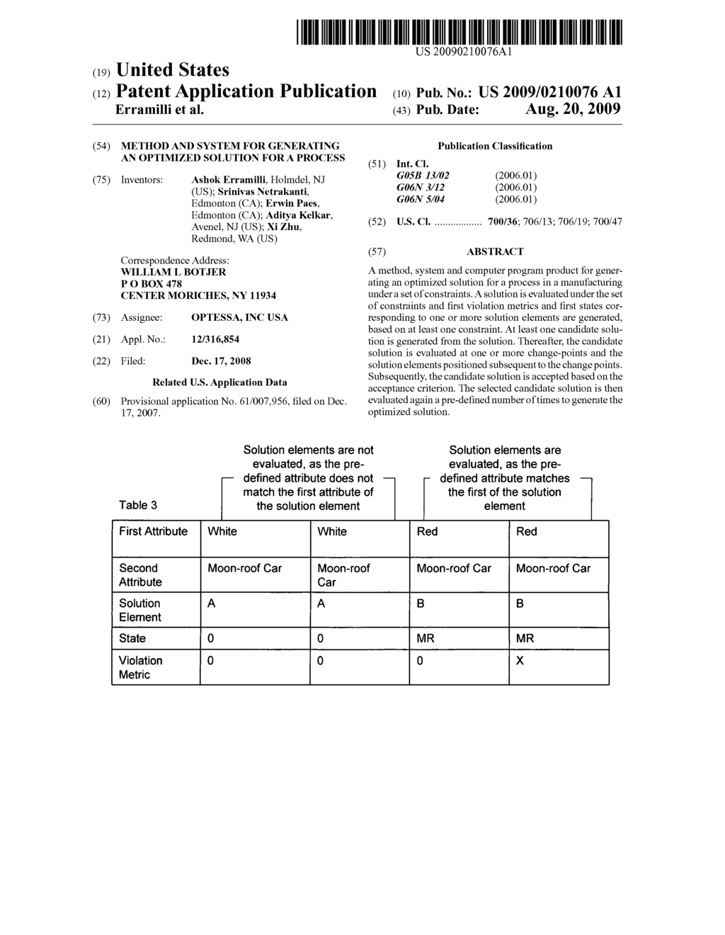 Method and system for generating an optimized solution for a process - diagram, schematic, and image 01