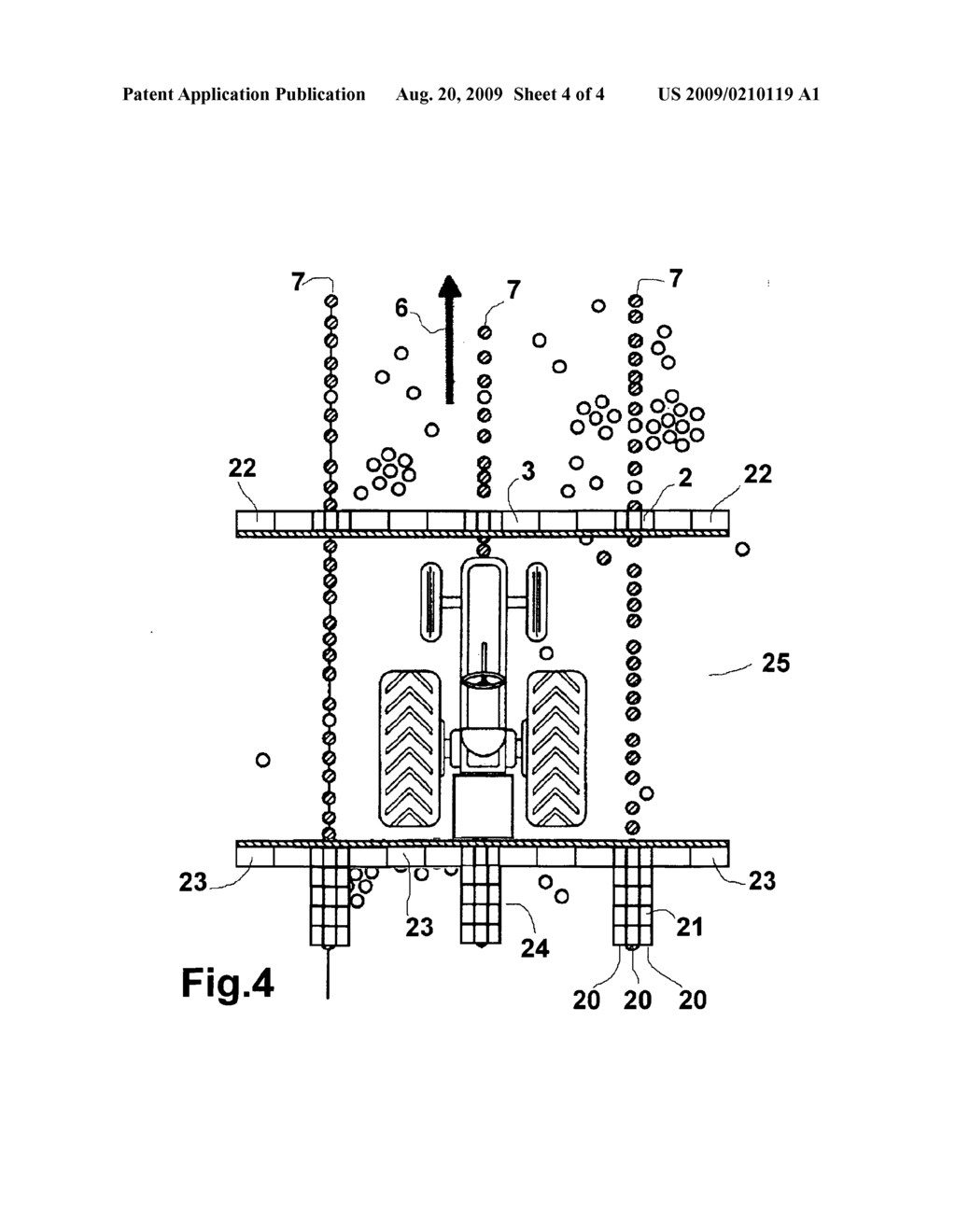 SYSTEM FOR SELECTIVE TREATMENT OF PLANTS IN A ROW - diagram, schematic, and image 05