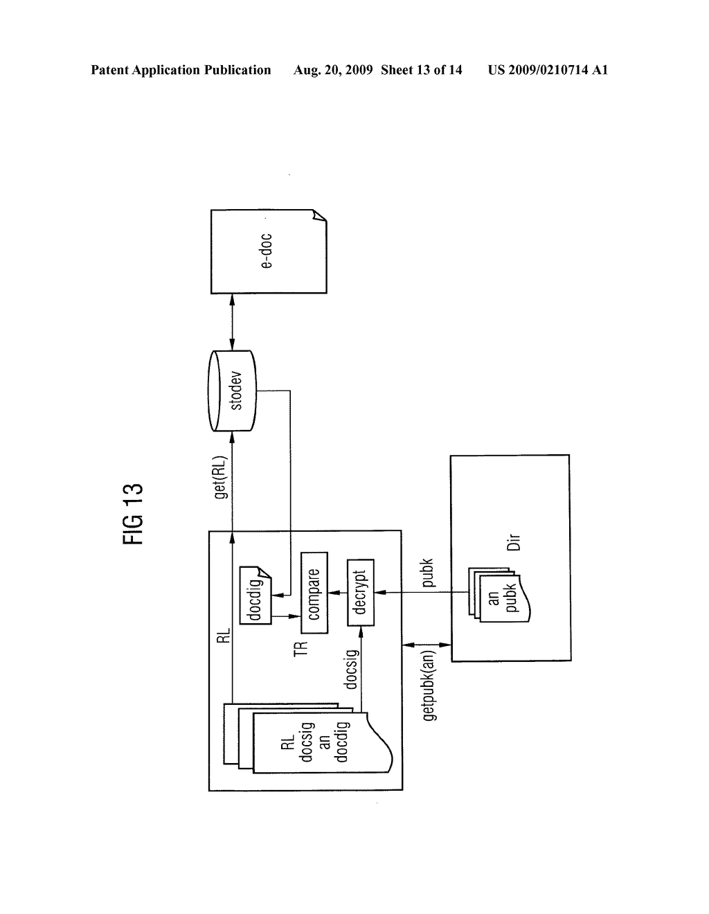 Method for electronically signing electronic documents and method for verifying an electronic signature - diagram, schematic, and image 14