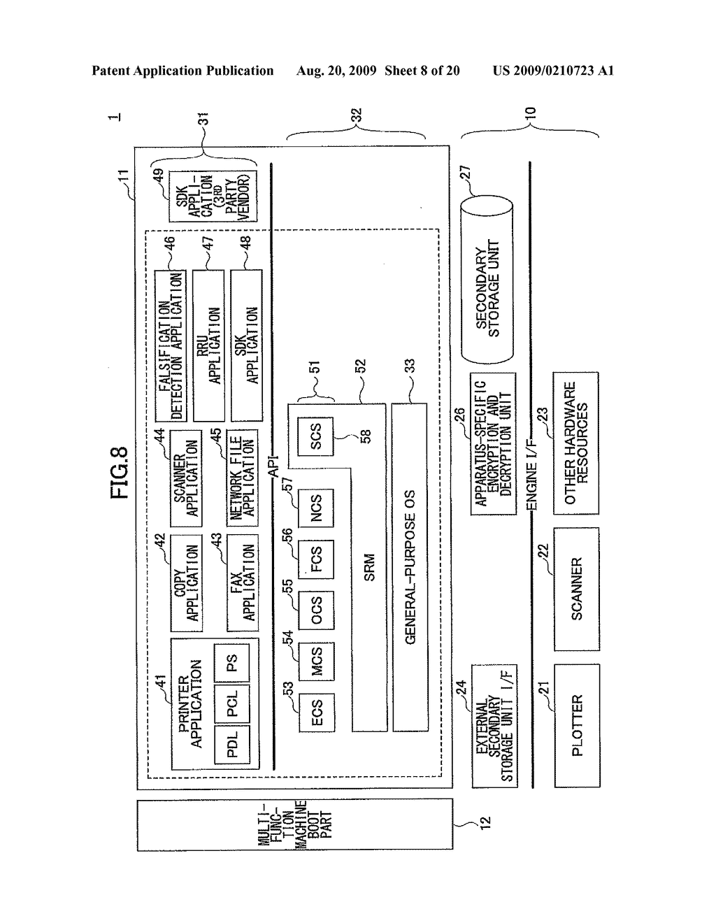 METHOD OF DETECTING SOFTWARE FALSIFICATION, APPARATUS CONFIGURED TO DETECT SOFTWARE FALSIFICATION, AND COMPUTER-READABLE STORAGE MEDIUM - diagram, schematic, and image 09