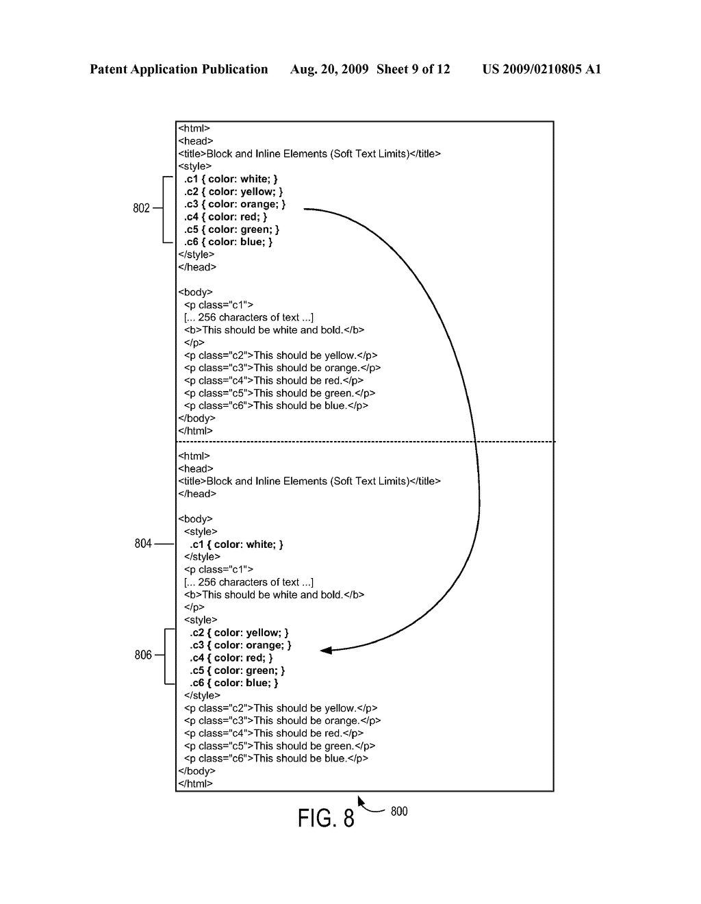 SYSTEM AND METHOD FOR PROCESSING AND RENDERING MARKUP LANGUAGE BASED ELECTRONIC MAIL - diagram, schematic, and image 10