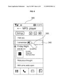 Mobile communication device equipped with touch screen and method of controlling the same diagram and image