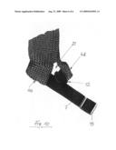 Protective metal-ring mesh glove diagram and image