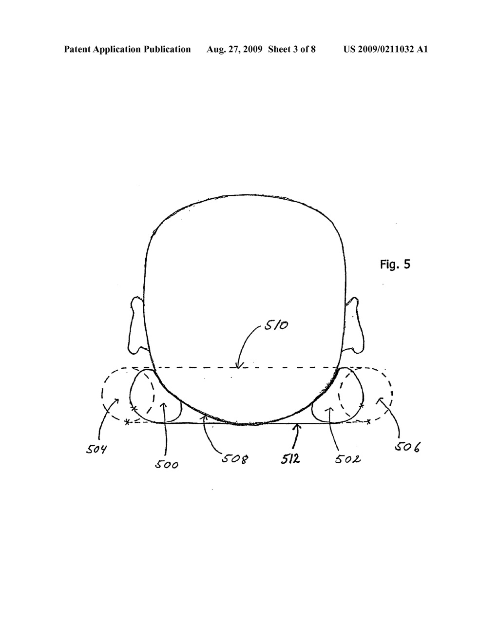 Support for supporting the neck and head of a human being - diagram, schematic, and image 04