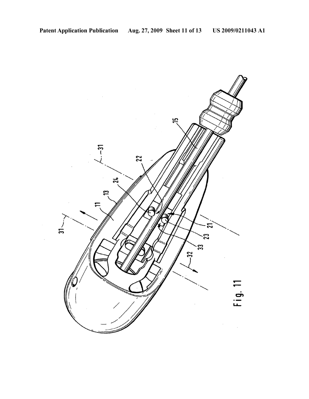 ELECTRIC TOOTHBRUSH AND TOOTHBRUSH HEAD FOR THE SAME - diagram, schematic, and image 12