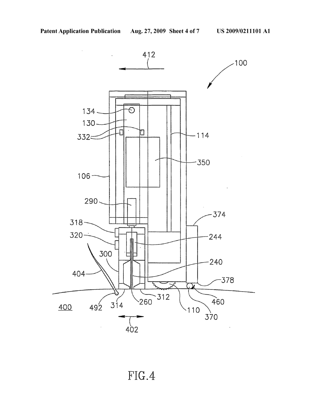 Electric Shaver With Debris Removal Element - diagram, schematic, and image 05