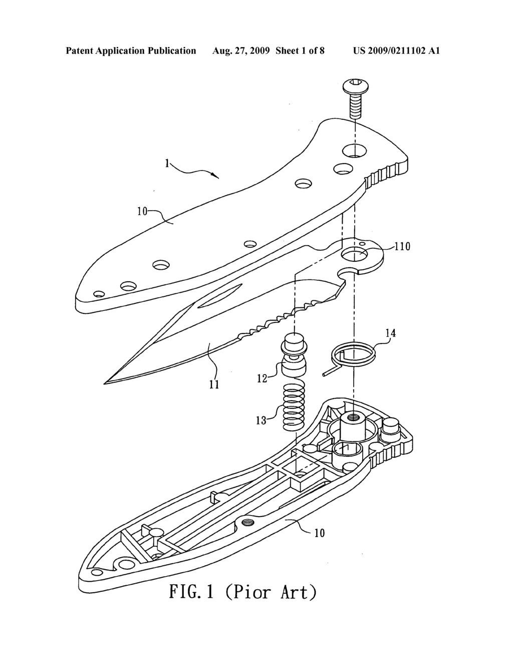 Foldable Knife - diagram, schematic, and image 02