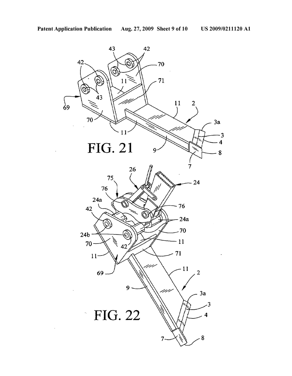 Excavator stump shearing device - diagram, schematic, and image 10
