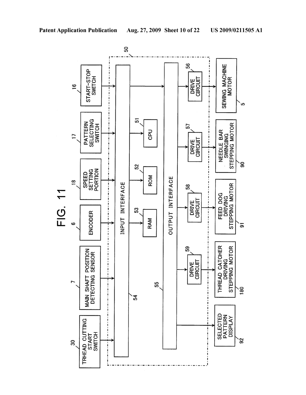 THREAD CUTTING DEVICE OF SEWING MACHINE - diagram, schematic, and image 11