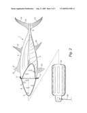 Fish shaped boat fender cover diagram and image