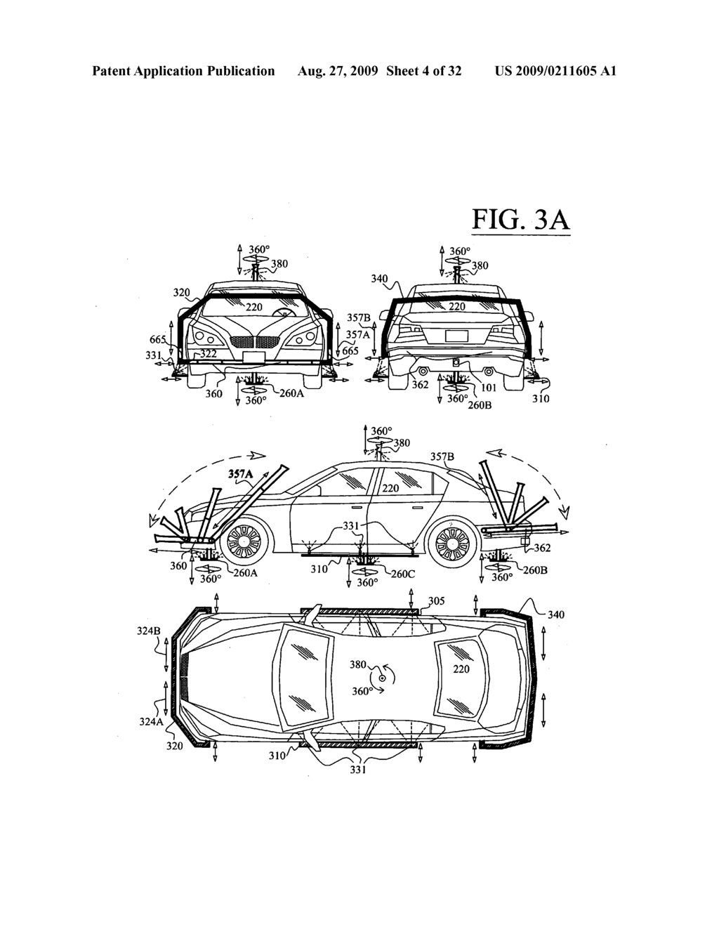 System and apparatus for automatic built-in vehicle washing and other operations - diagram, schematic, and image 05