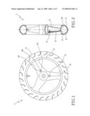 Pressure Monitoring and Adjustment for Two Wheeled Vehcile with Wheel Based Pressure Reservoir diagram and image