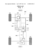 Driving force transmitting device for four-wheel drive vehicle diagram and image