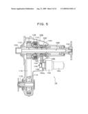 Driving force transmitting device for four-wheel drive vehicle diagram and image