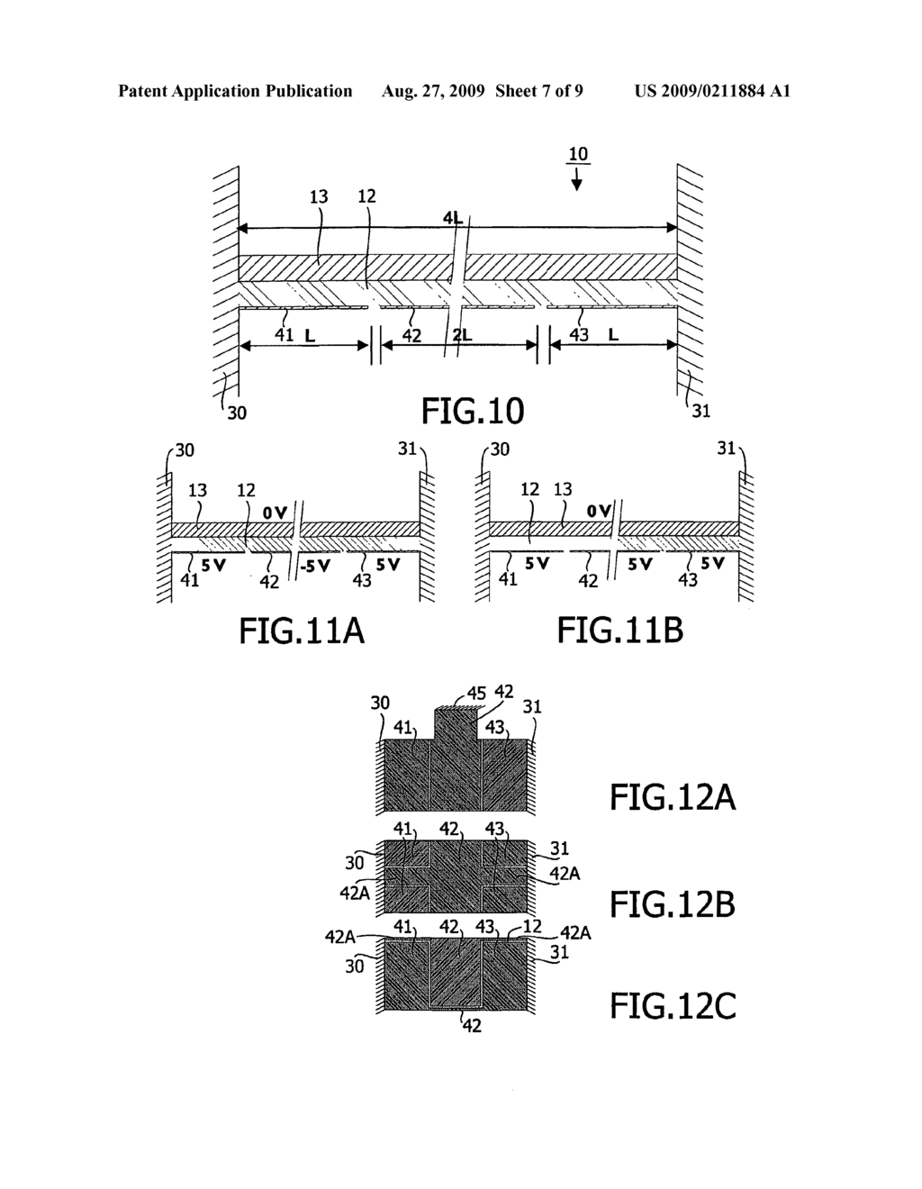 Electronic apparatus with a micro-electromechanical switch made of a piezoeletric material - diagram, schematic, and image 08