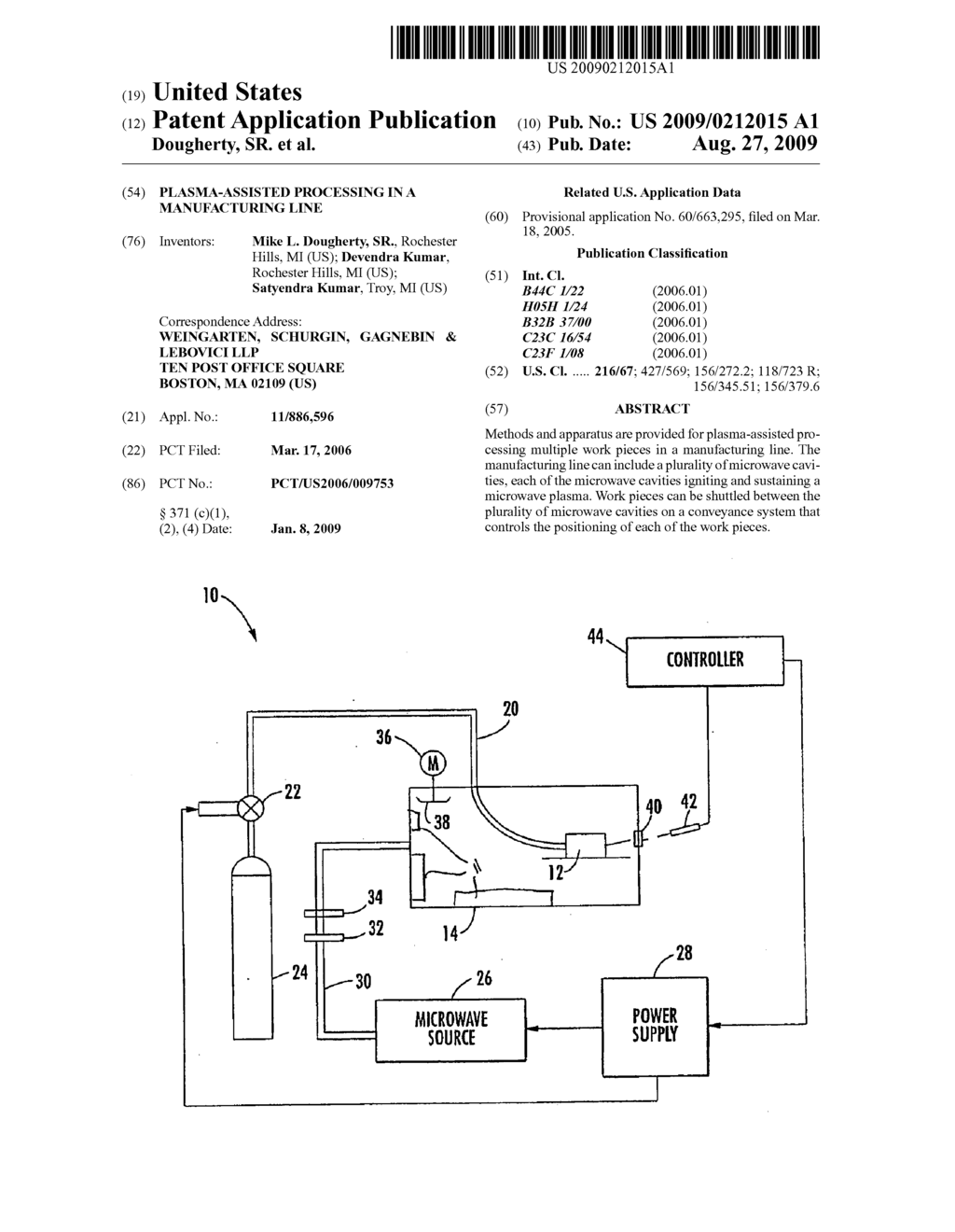 Plasma-Assisted Processing in a Manufacturing Line - diagram, schematic, and image 01