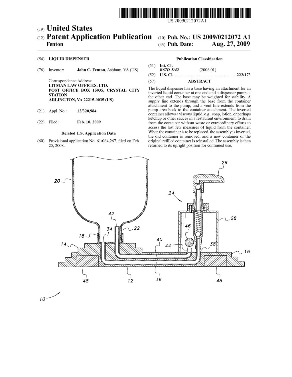 Liquid dispenser - diagram, schematic, and image 01