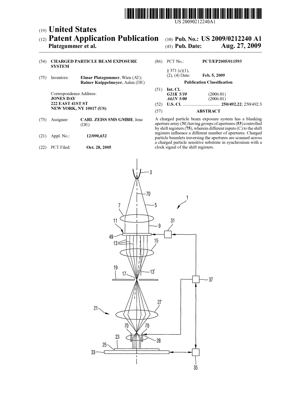 CHARGED PARTICLE BEAM EXPOSURE SYSTEM - diagram, schematic, and image 01