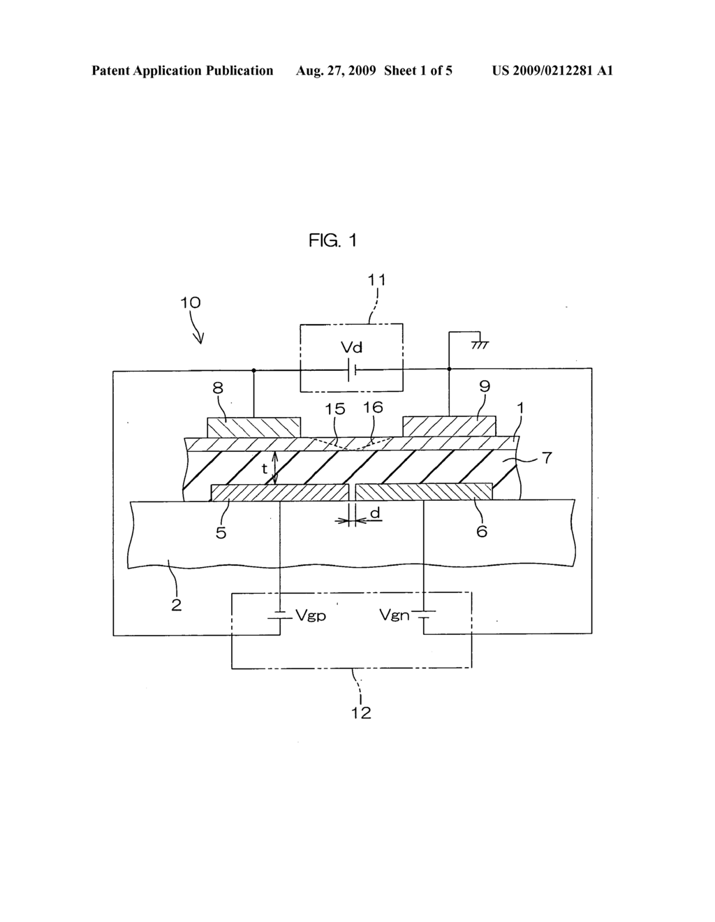 ORGANIC SEMICONDUCTOR DEVICE, DISPLAY USING SAME, AND IMAGER - diagram, schematic, and image 02