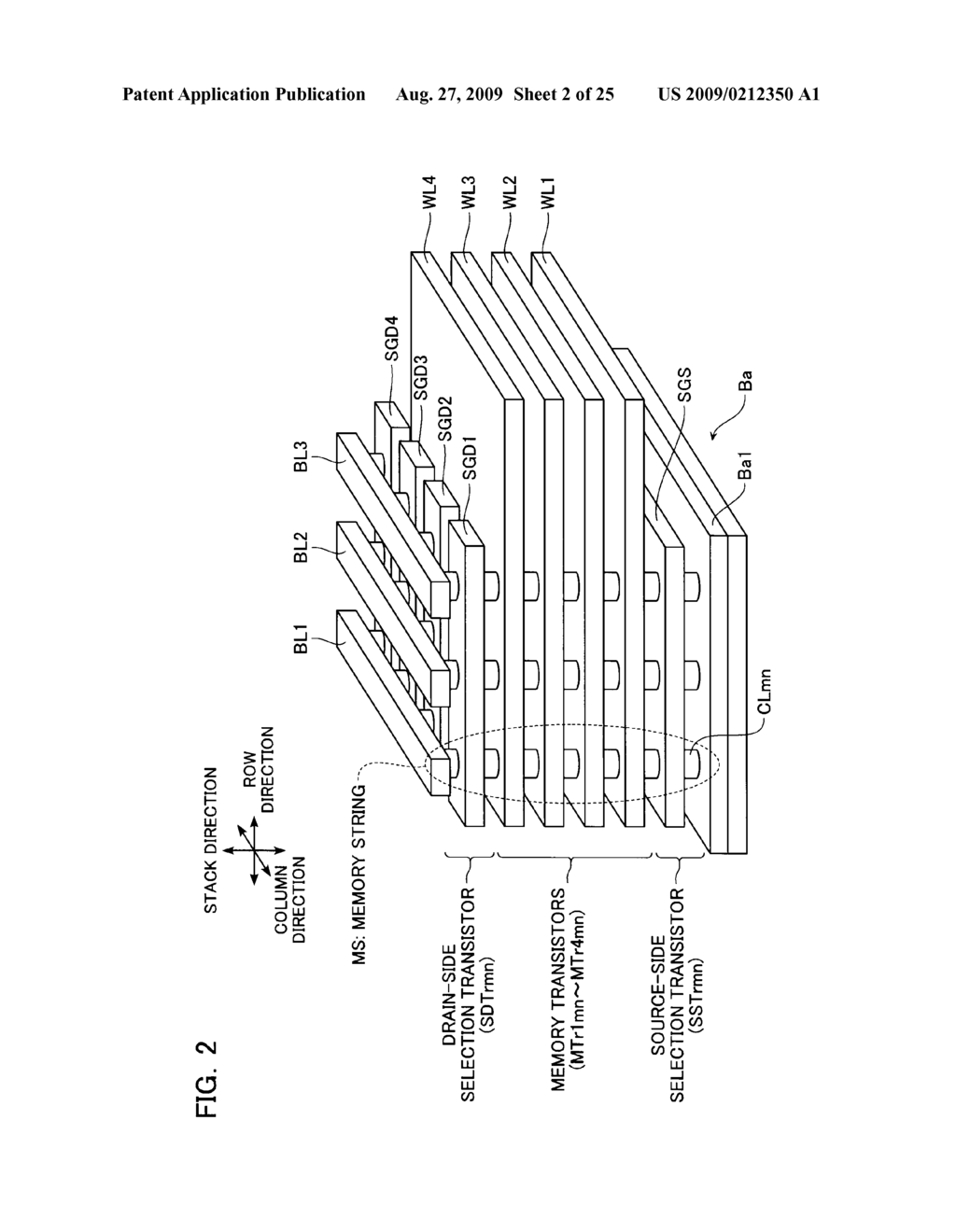 NONVOLATILE SEMICONDUCTOR STORAGE DEVICE AND METHOD OF MANUFACTURING THE SAME - diagram, schematic, and image 03