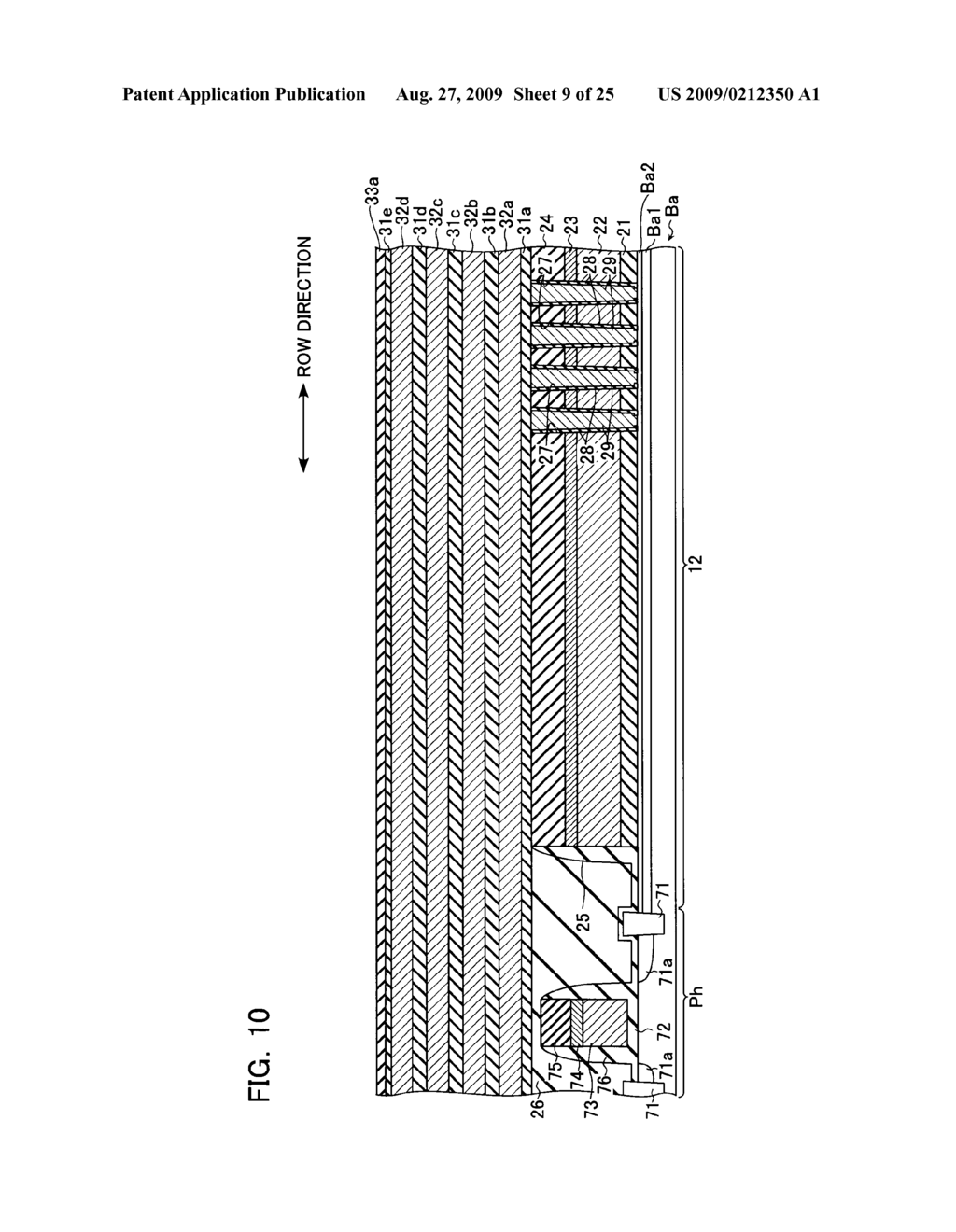 NONVOLATILE SEMICONDUCTOR STORAGE DEVICE AND METHOD OF MANUFACTURING THE SAME - diagram, schematic, and image 10