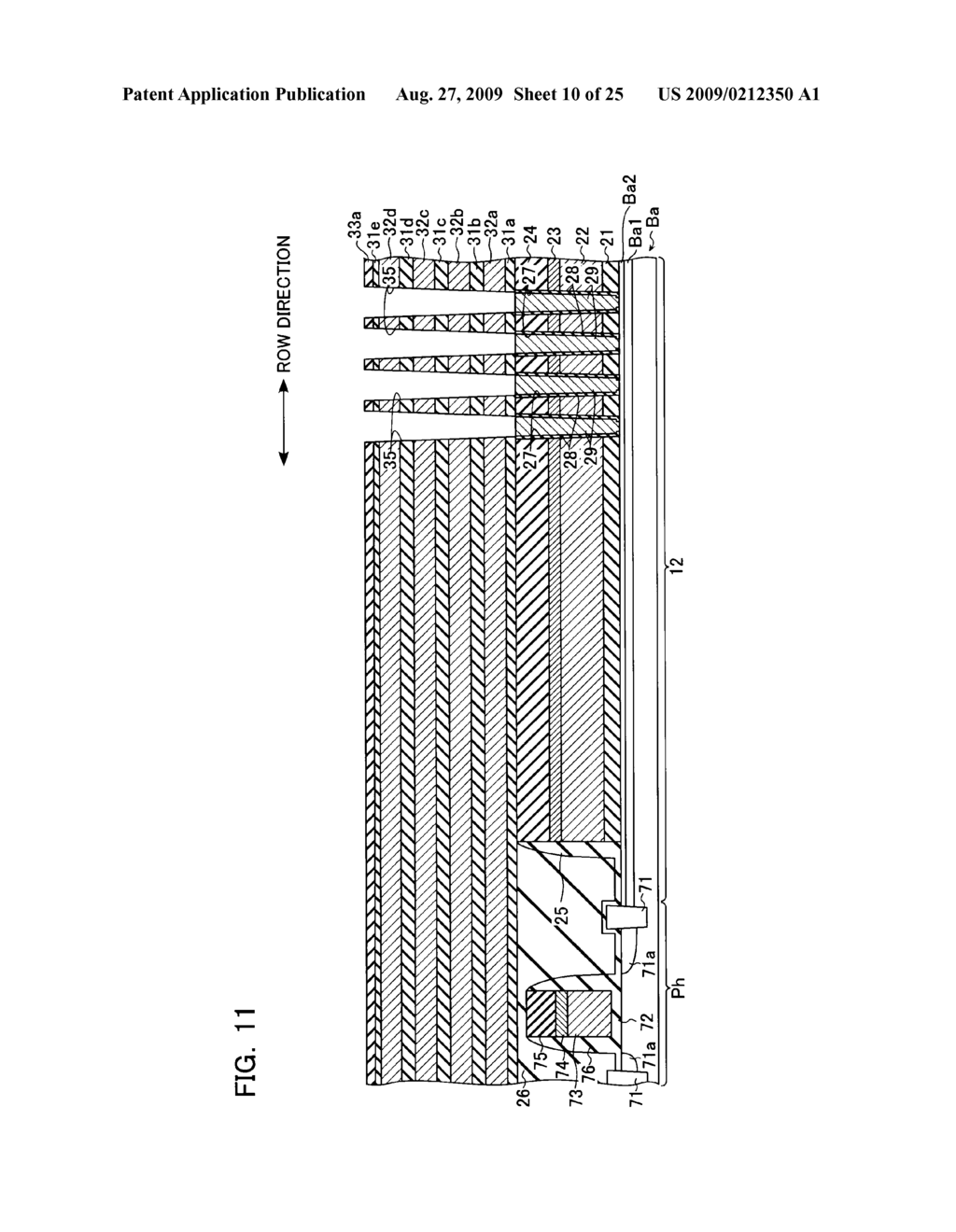 NONVOLATILE SEMICONDUCTOR STORAGE DEVICE AND METHOD OF MANUFACTURING THE SAME - diagram, schematic, and image 11