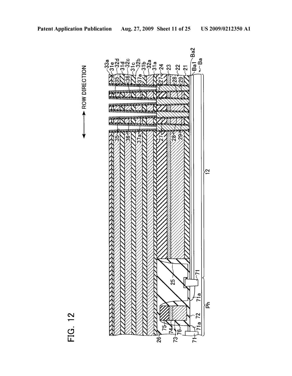 NONVOLATILE SEMICONDUCTOR STORAGE DEVICE AND METHOD OF MANUFACTURING THE SAME - diagram, schematic, and image 12