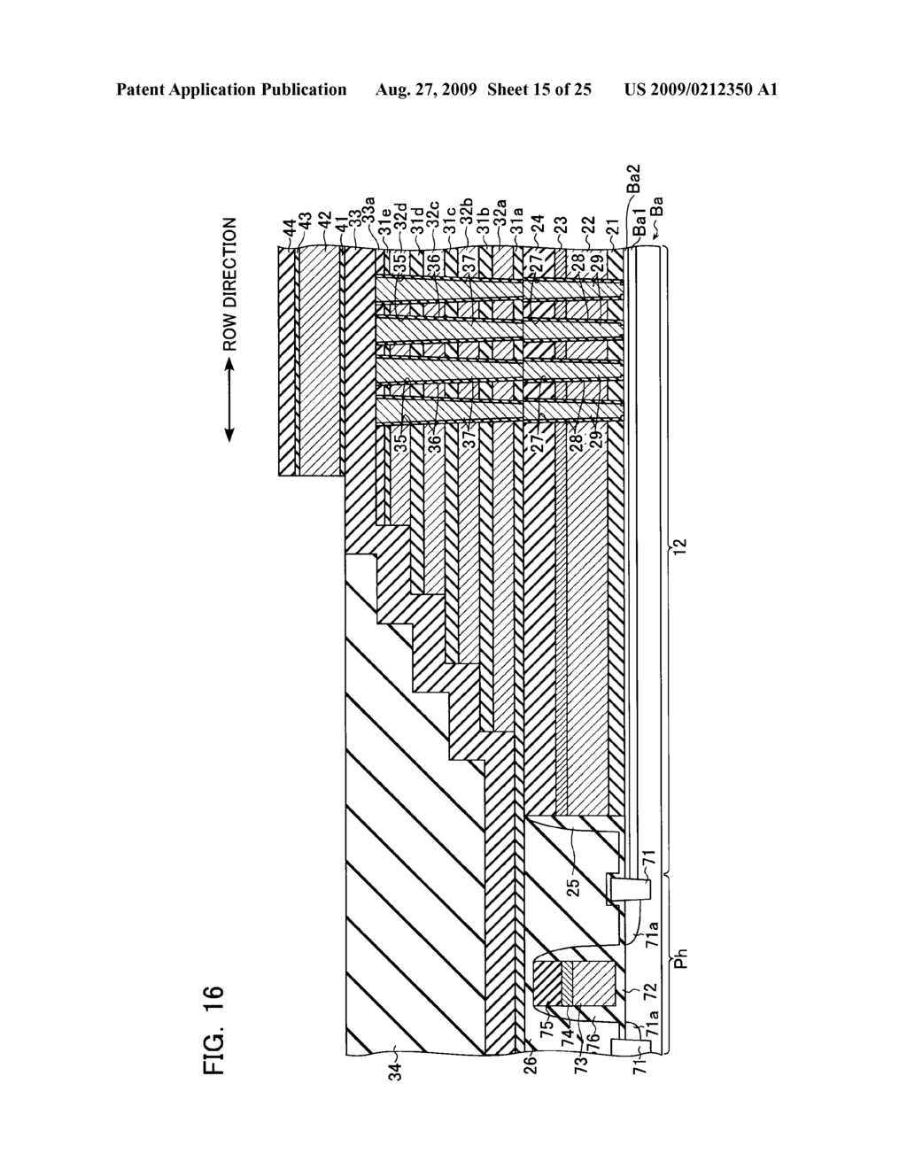 NONVOLATILE SEMICONDUCTOR STORAGE DEVICE AND METHOD OF MANUFACTURING THE SAME - diagram, schematic, and image 16