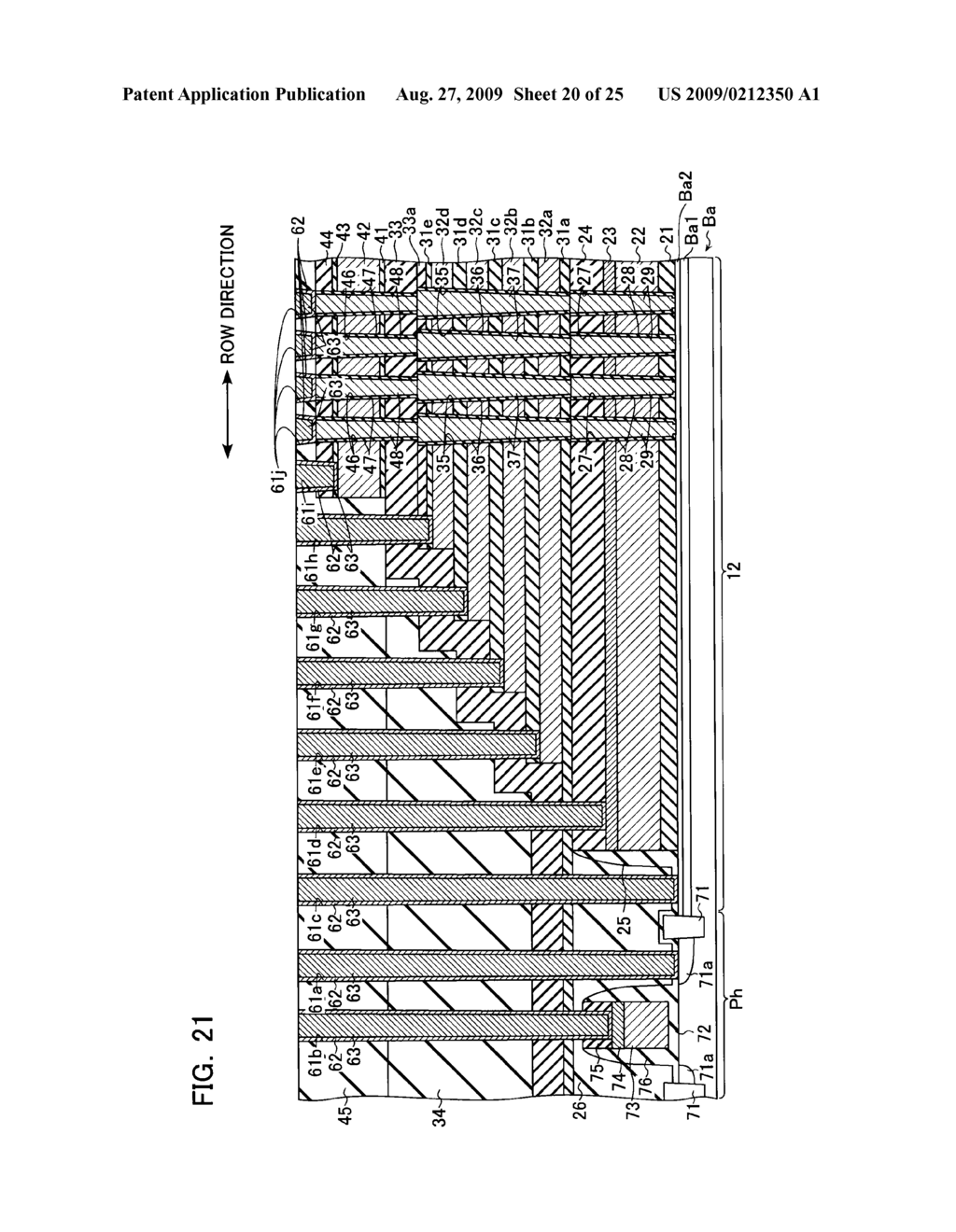 NONVOLATILE SEMICONDUCTOR STORAGE DEVICE AND METHOD OF MANUFACTURING THE SAME - diagram, schematic, and image 21