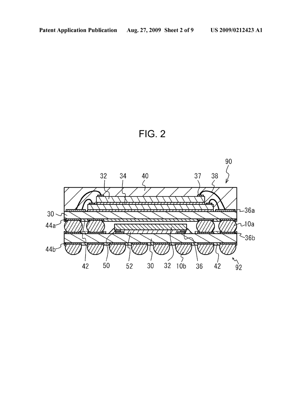 STACKED SOLDER BALLS FOR INTEGRATED CIRCUIT DEVICE PACKAGING AND ASSEMBLY - diagram, schematic, and image 03