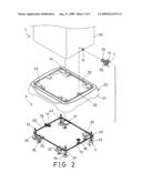 Floor engaging device for workbench diagram and image