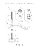 Floor engaging device for workbench diagram and image