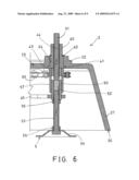 Floor engaging device for workbench diagram and image