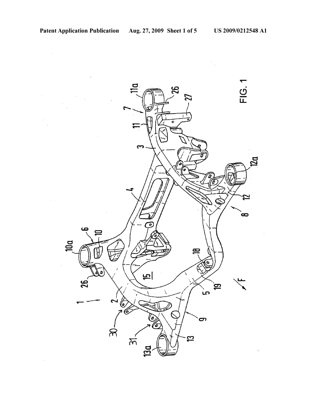 Subframe for a Rear Axle of a Motor Vehicle - diagram, schematic, and image 02