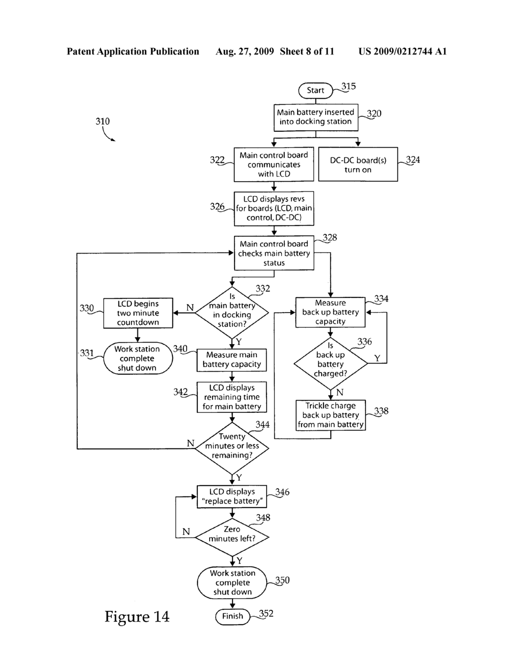 System for use in gathering or processing data in a healthcare facility having fleet of mobile workstations - diagram, schematic, and image 09