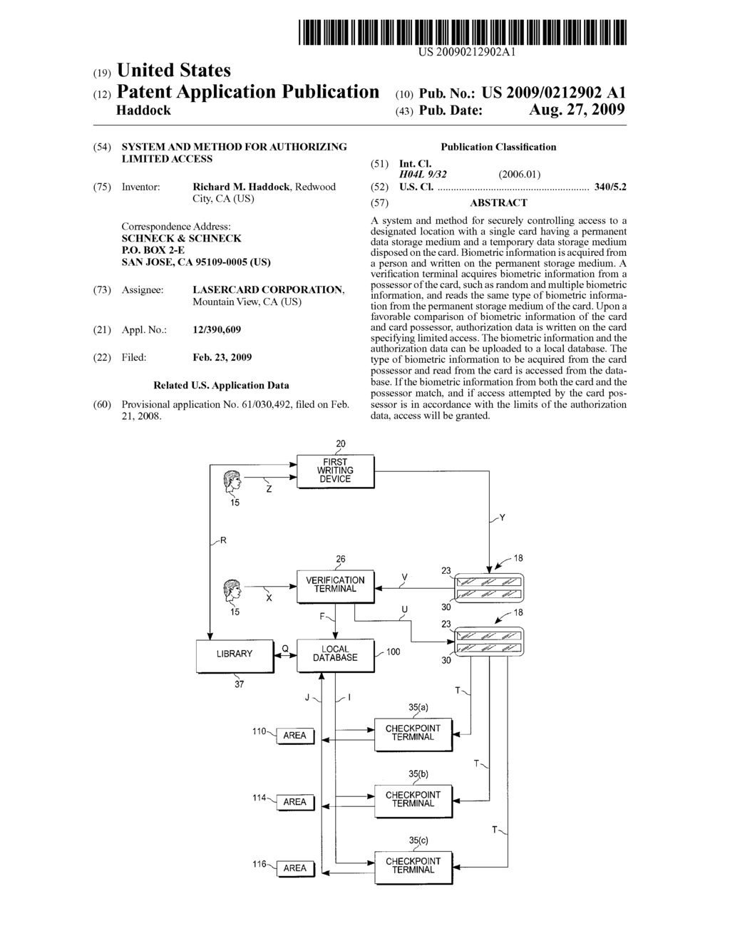 SYSTEM AND METHOD FOR AUTHORIZING LIMITED ACCESS - diagram, schematic, and image 01