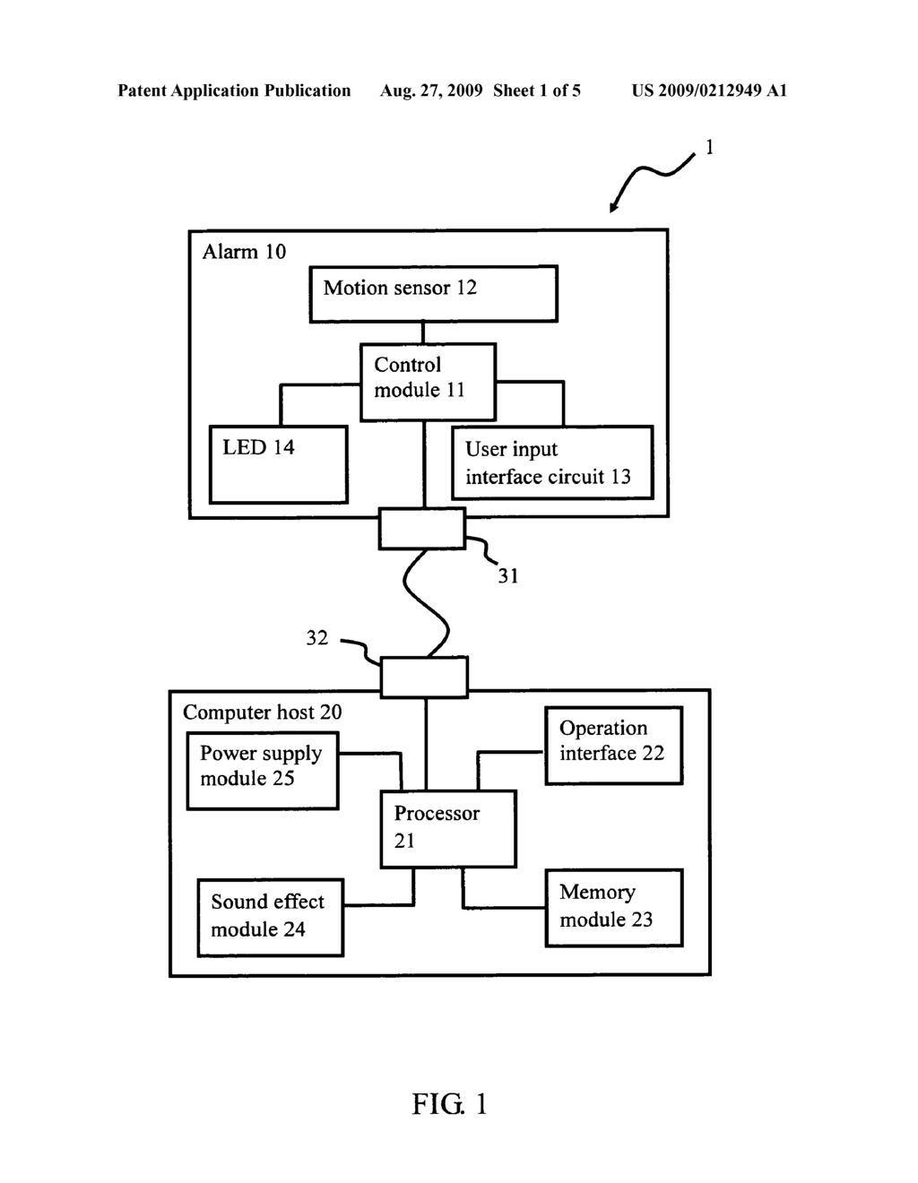 Alarm, and detection and alarming method thereof - diagram, schematic, and image 02