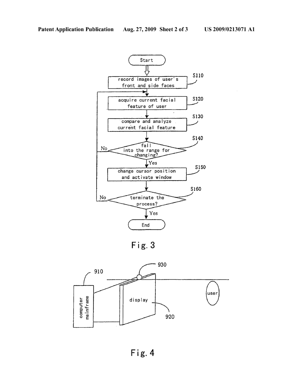 CONTROL SYSTEM AND METHOD FOR A CURSOR IN DISPLAY DEVICE - diagram, schematic, and image 03