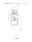 Mobile phone with dialing keys of uneven surface diagram and image