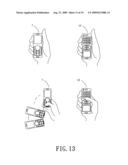 Mobile phone with dialing keys of uneven surface diagram and image