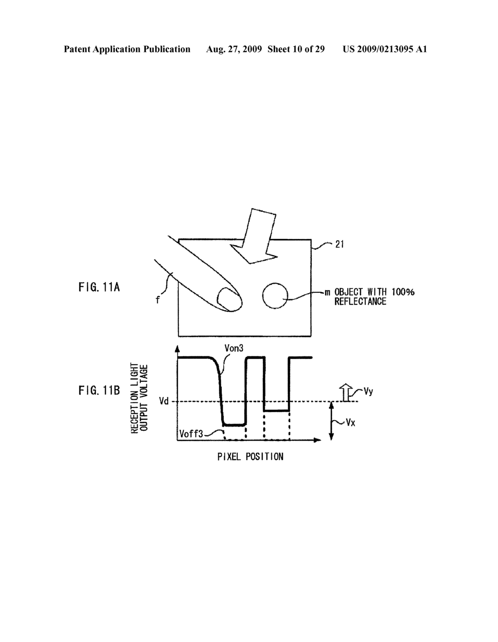 DISPLAY AND IMAGING APPARATUS AND OBJECT DETECTING METHOD - diagram, schematic, and image 11