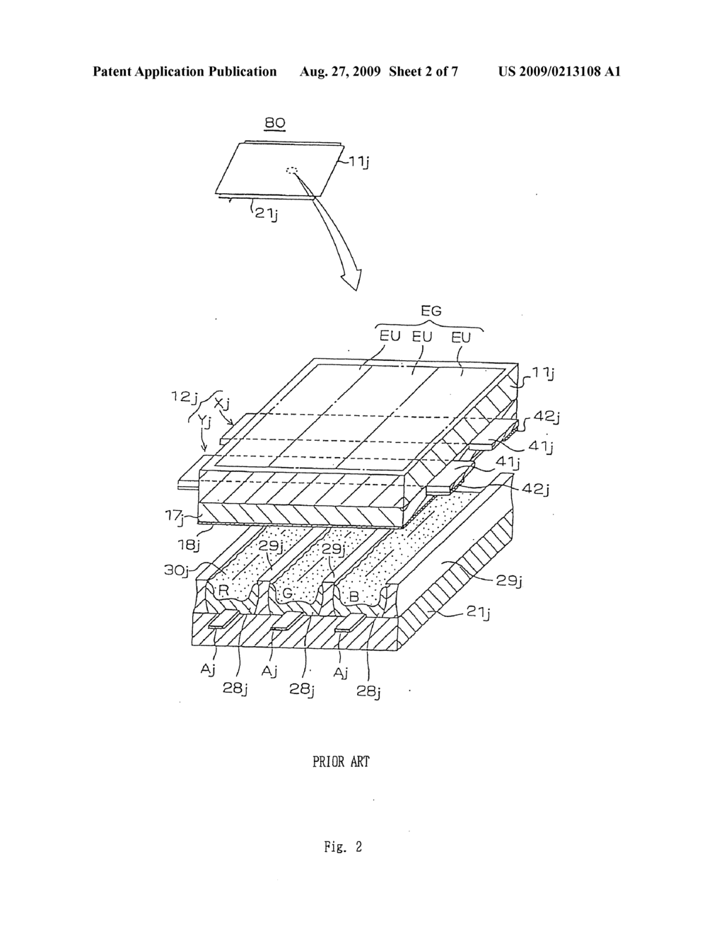 Surface Discharge Type Plasma Display Panel Divided Into A Plurality of Sub-Screens - diagram, schematic, and image 03