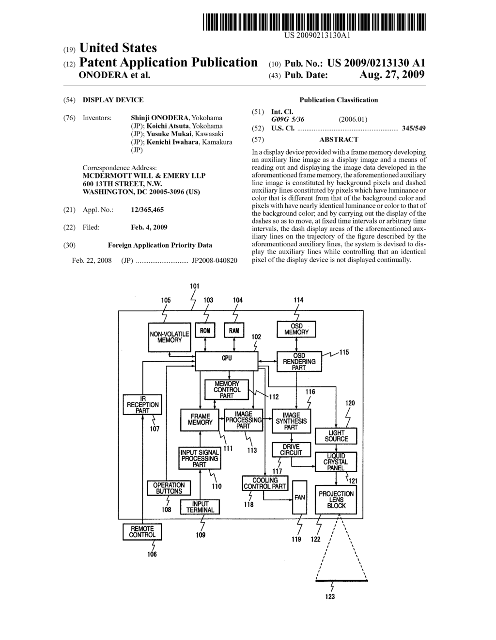 DISPLAY DEVICE - diagram, schematic, and image 01