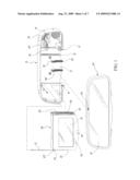 VEHICLE REAR MIROR HAVING A DISPLAY diagram and image