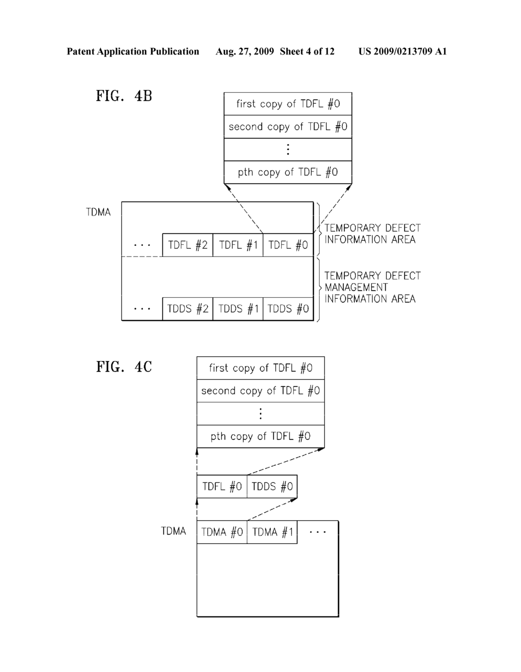 METHOD OF AND APPARATUS FOR MANAGING DISC DEFECTS USING TEMPORARY DEFECT MANAGEMENT INFORMATION (TDFL) AND TEMPORARY DEFECT MANAGEMENT INFORMATION (TDDS), AND DISC HAVING THE TDFL AND TDDS - diagram, schematic, and image 05