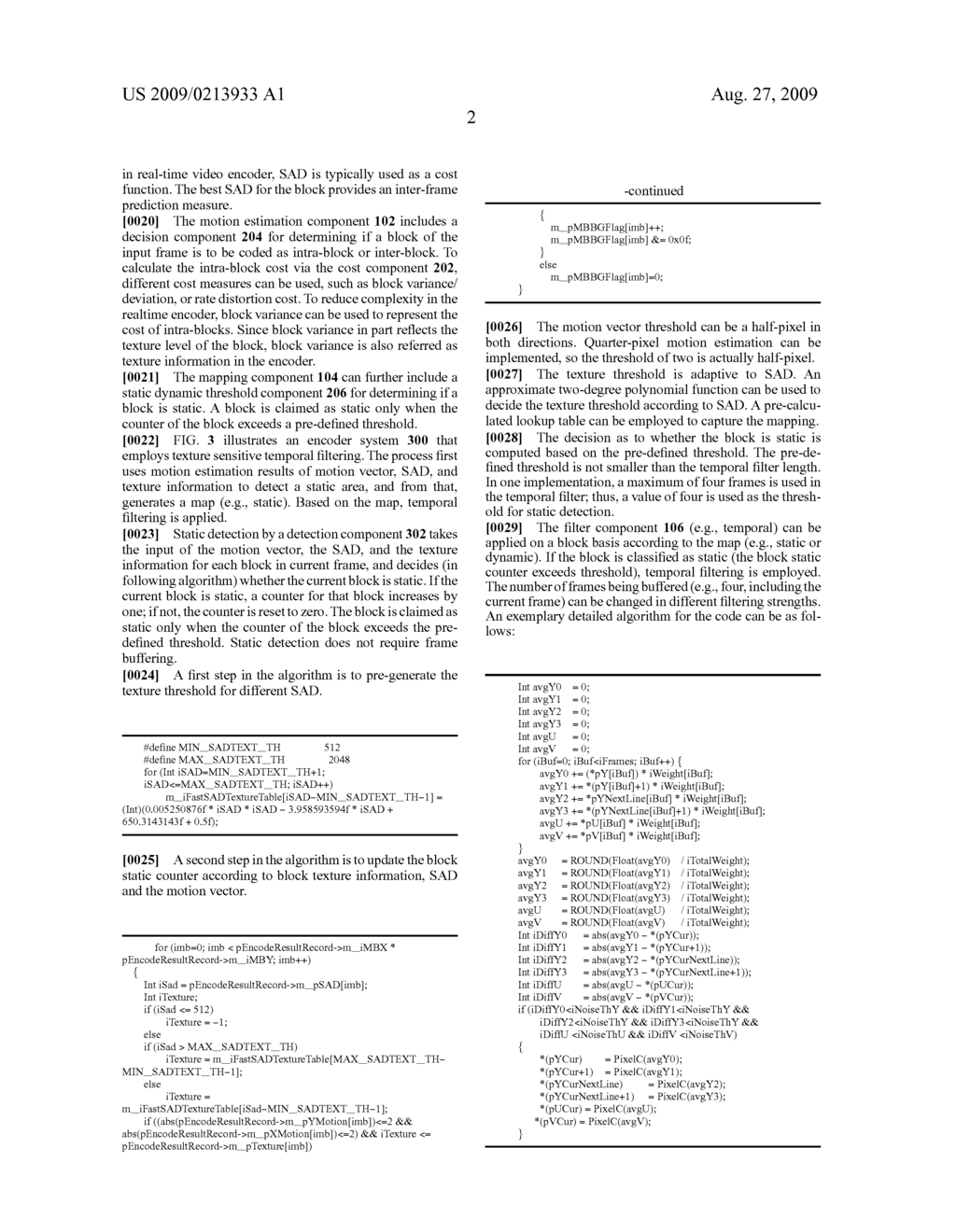 TEXTURE SENSITIVE TEMPORAL FILTER BASED ON MOTION ESTIMATION - diagram, schematic, and image 10