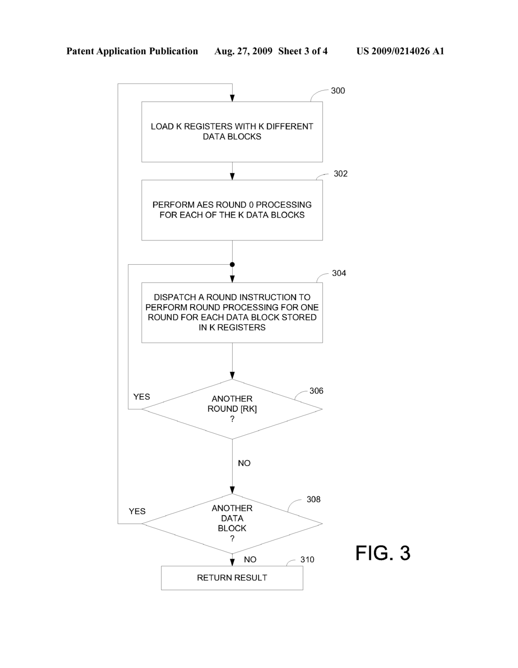 METHOD AND APPARATUS FOR OPTIMIZING ADVANCED ENCRYPTION STANDARD (AES) ENCRYPTION AND DECRYPTION IN PARALLEL MODES OF OPERATION - diagram, schematic, and image 04